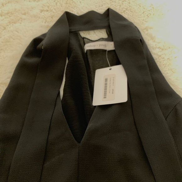 Bishop + Young Tie Neck Top - Black - Picture 4 of 7